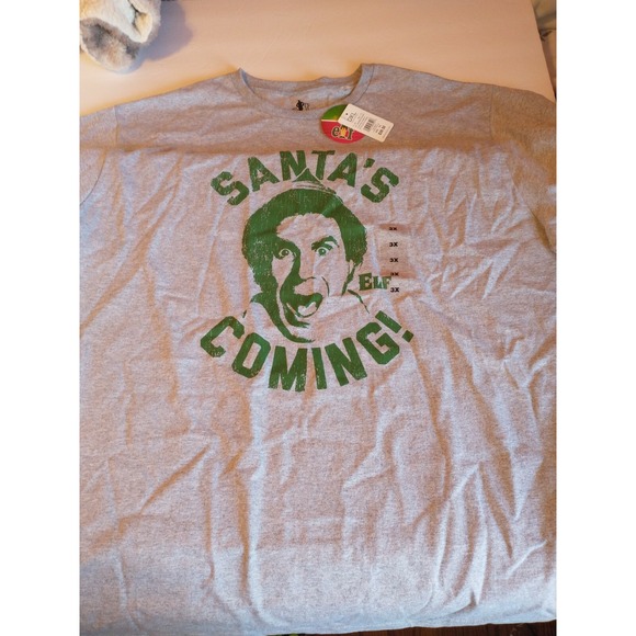 ELF Other - Elf The Movie Santa Coming T Shirt NWT size 3 XL